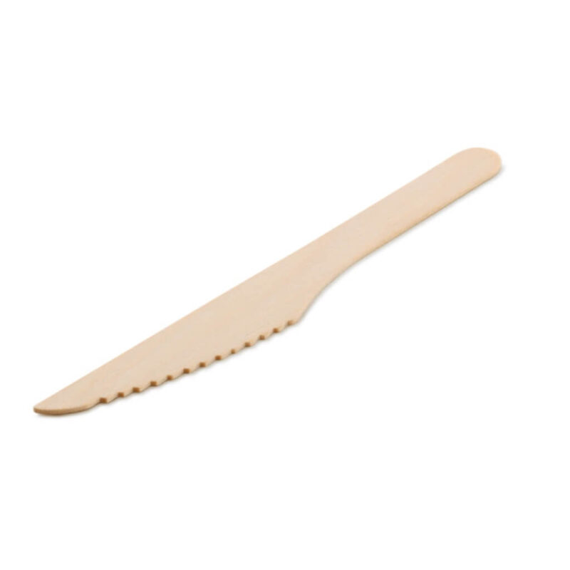 Disposable wooden knife