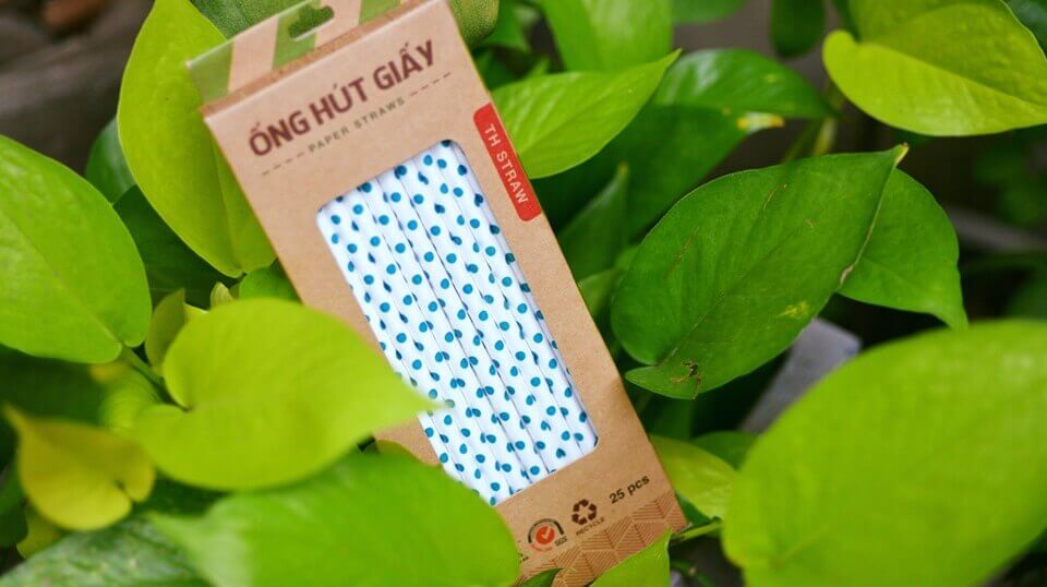 Paper straws protect the environment